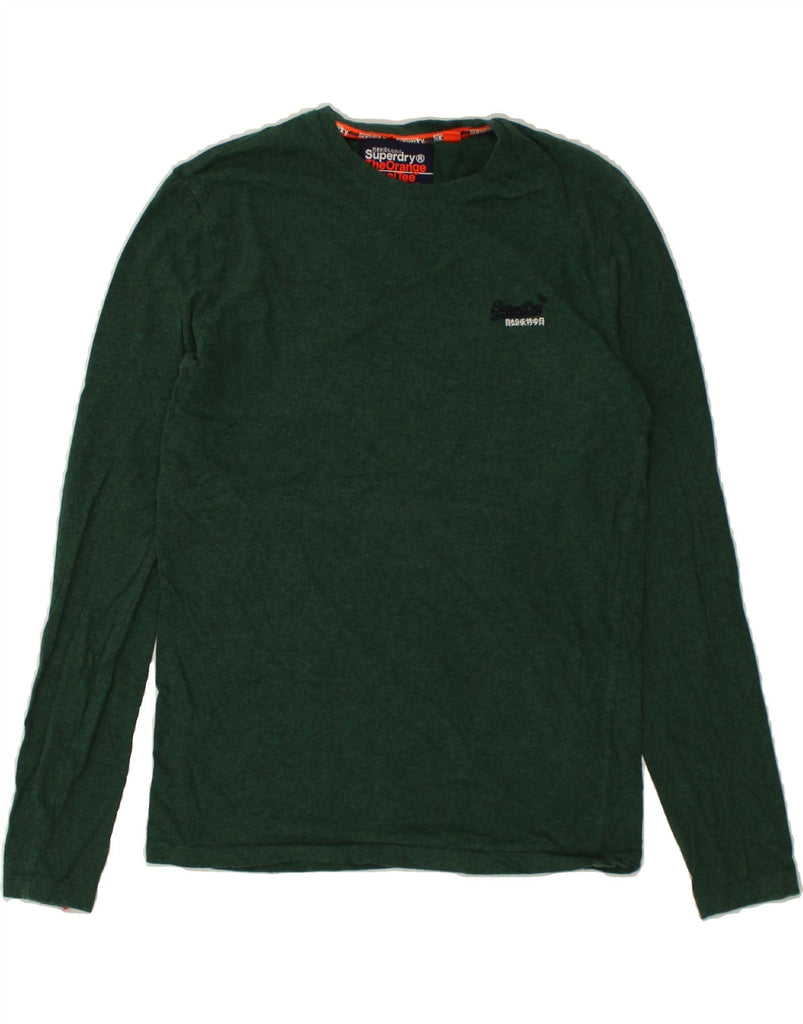 SUPERDRY Mens Top Long Sleeve Small Green Cotton | Vintage Superdry | Thrift | Second-Hand Superdry | Used Clothing | Messina Hembry 