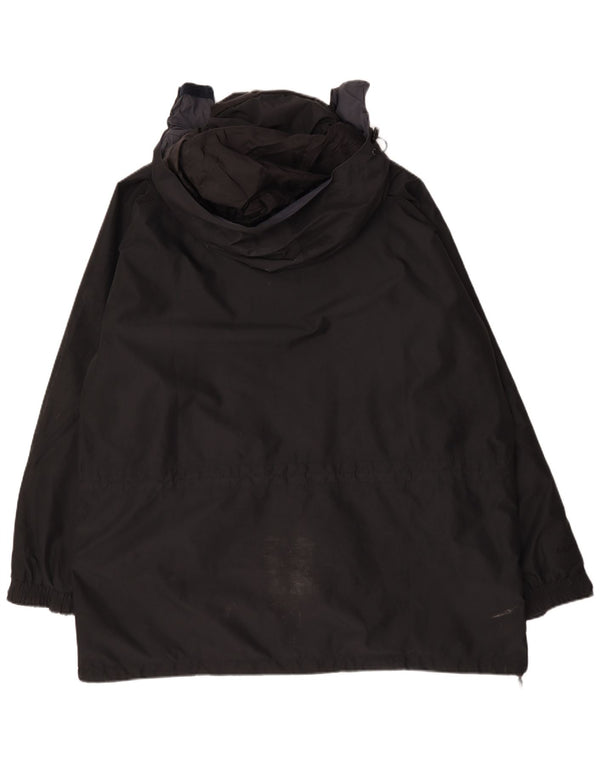 Berghaus Mens Hooded Rain Jacket UK 46 3XL Black Nylon