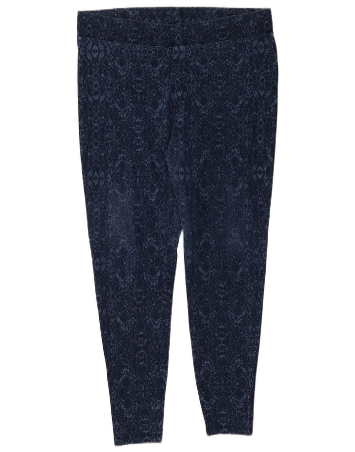 Marks & Spencer Womens Leggings UK 18 XL Blue Ikat