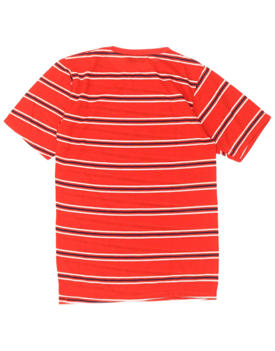 Vintage Mens T-Shirt Top Small Red Striped Acrylic