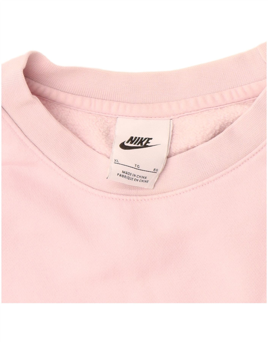 NIKE Mens Sweatshirt Jumper XL Pink Cotton