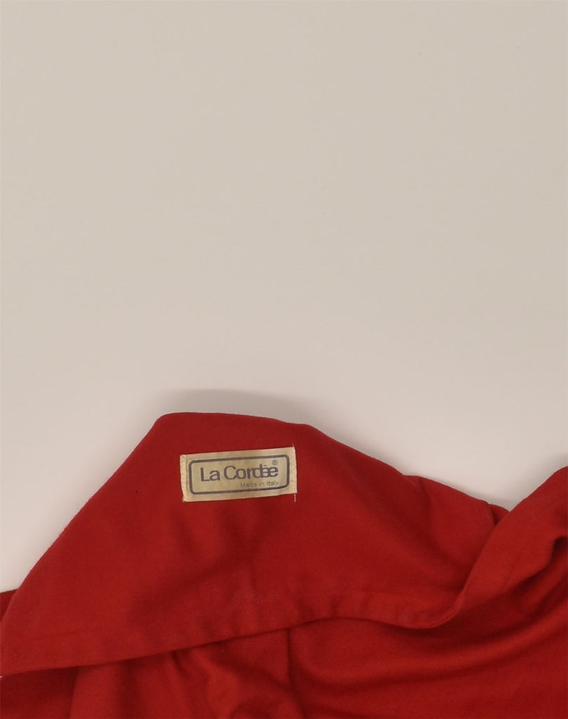 LA CORDEE Womens Overcoat UK 18 XL Red Wool | Vintage La Cordee | Thrift | Second-Hand La Cordee | Used Clothing | Messina Hembry 