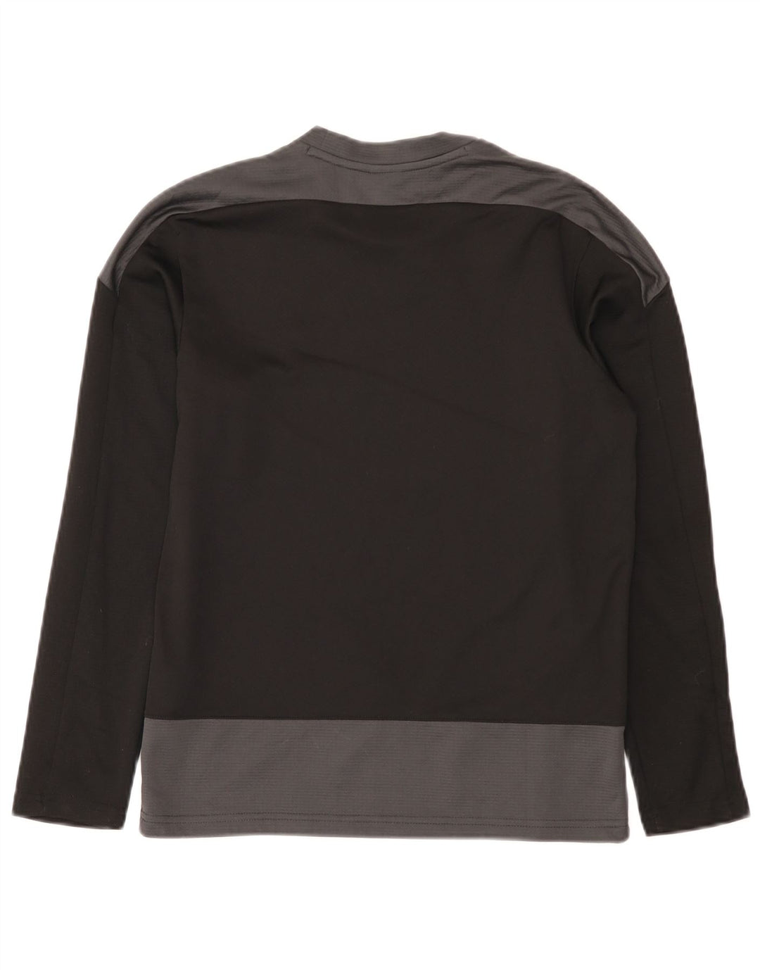 Puma Boys Top Long Sleeve 13-14 Years Black Colourblock Polyester
