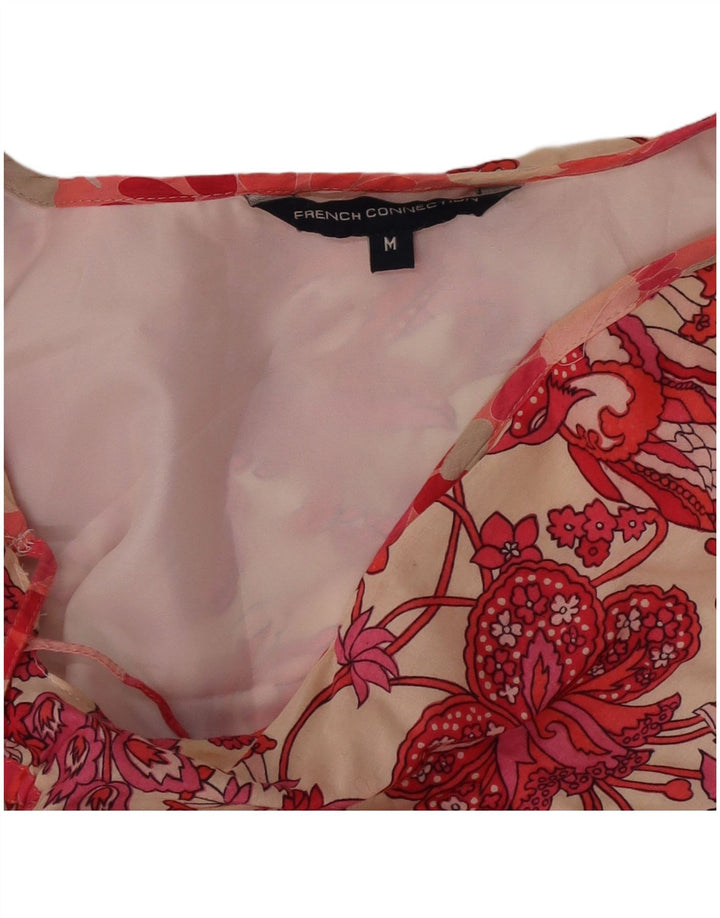 French Connection Womens Asymmetric Top UK 12 Medium Multicoloured Floral