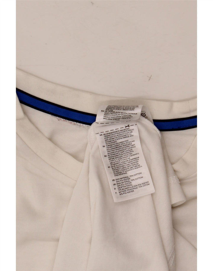 Adidas Mens Graphic T-Shirt Top Small White Cotton Sports