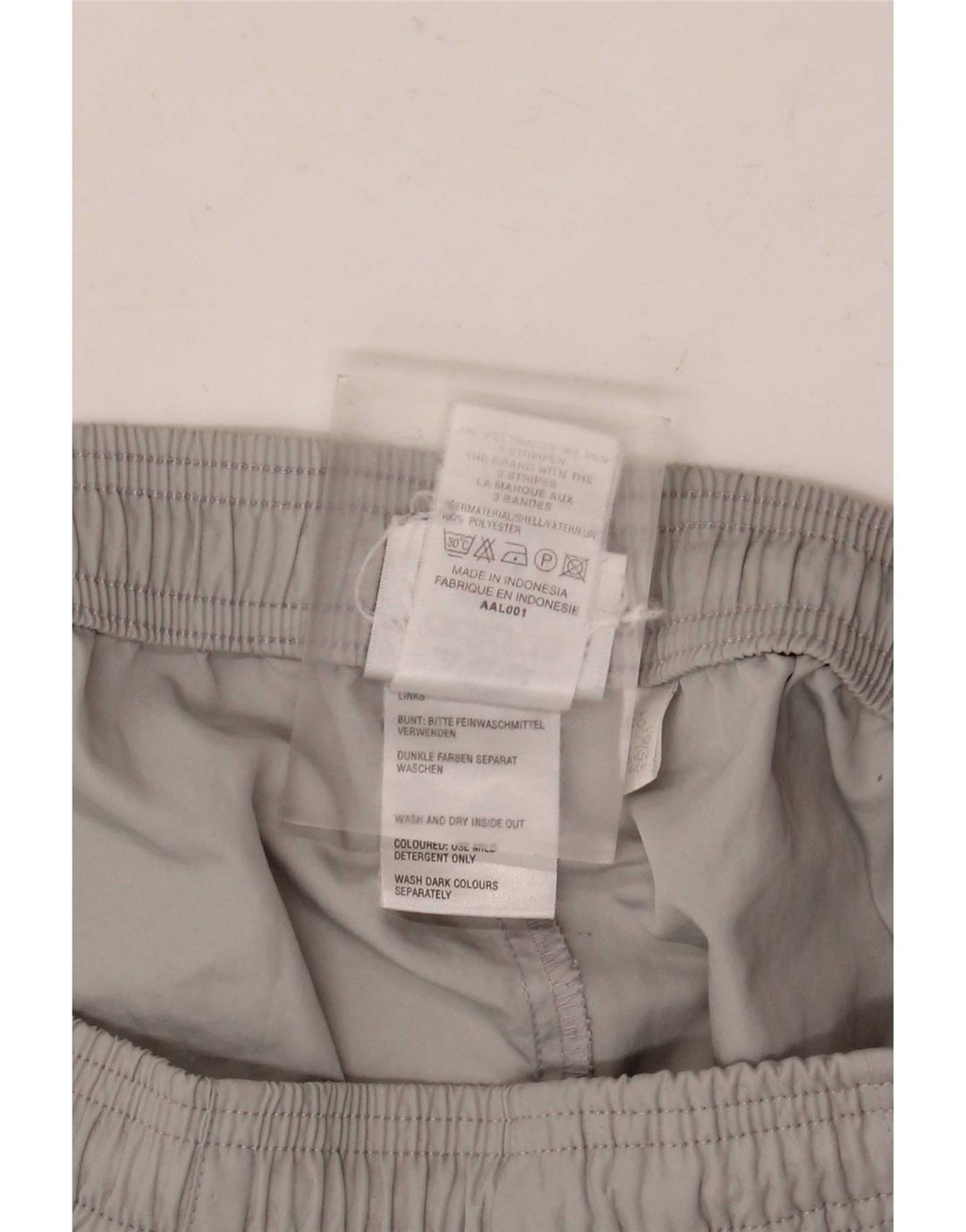 Adidas Womens Sport Shorts UK 12 Medium Grey Polyester