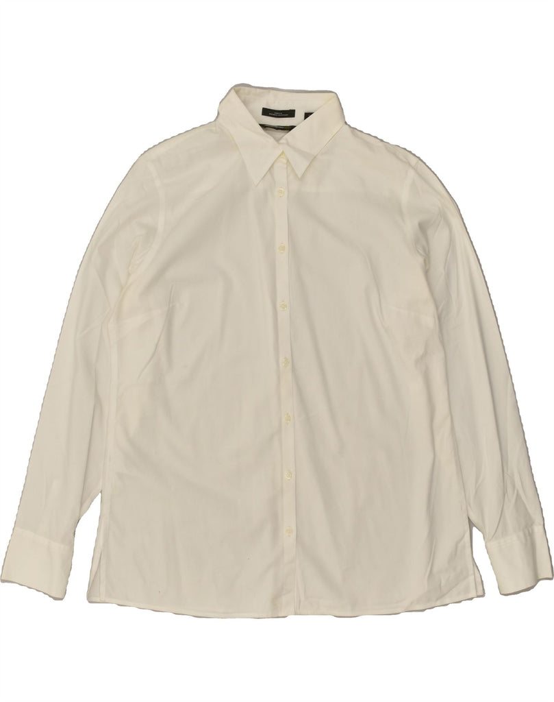 EDDIE BAUER Womens Shirt UK 16 Large White Cotton Vintage Eddie Bauer and Second-Hand Eddie Bauer from Messina Hembry 