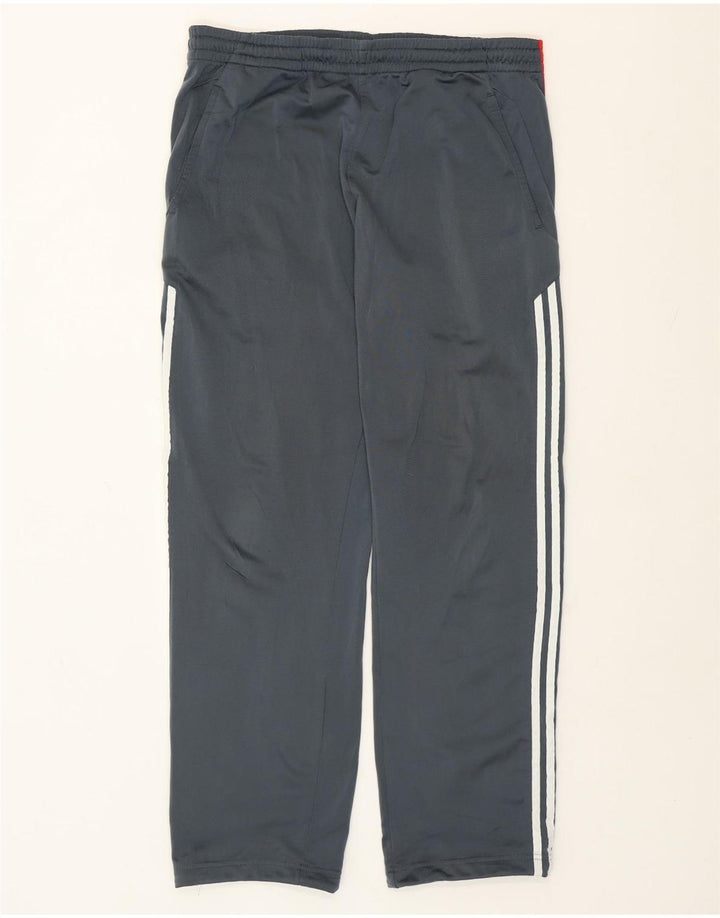 Adidas Mens Tracksuit Trousers UK 38/40 Medium Grey Polyester