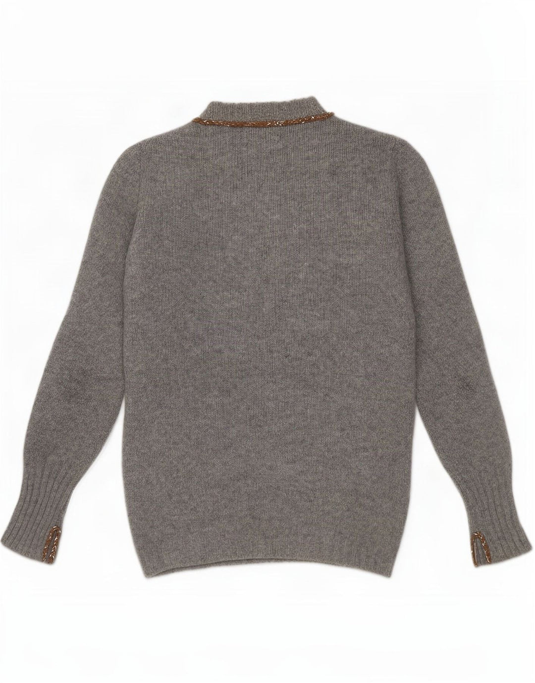 Liapull Womens Crew Neck Jumper Sweater IT 40 Small Grey Cashmere