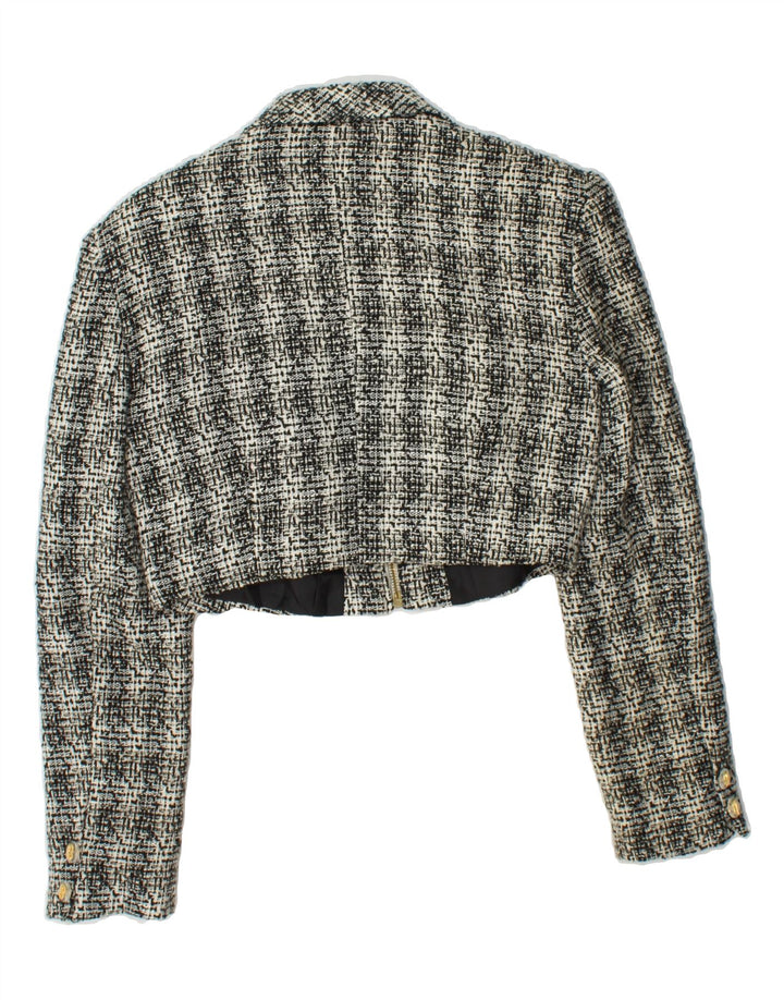 ROMAN'S Womens Crazy Pattern 2 Piece Set UK 8 Small W26  Grey Check Vintage Roman's and Second-Hand Roman's from Messina Hembry 
