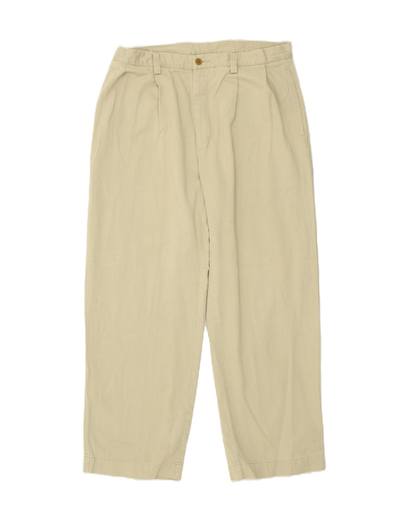 NAUTICA Mens Pegged Casual Trousers W36 L30 Beige Cotton Vintage Nautica and Second-Hand Nautica from Messina Hembry 