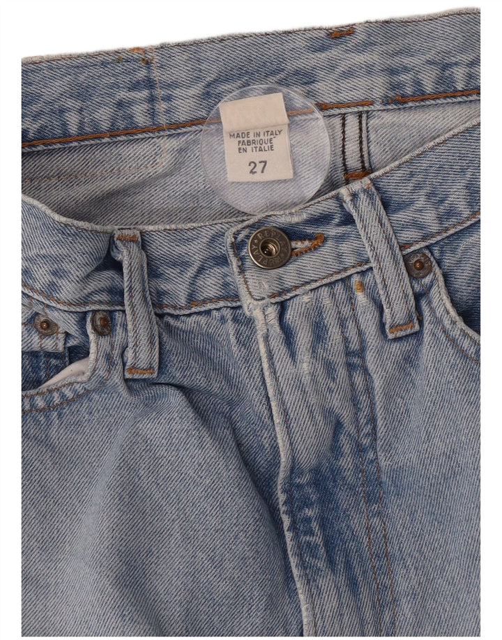 Replay Womens Straight Jeans W27 L30 Blue Cotton