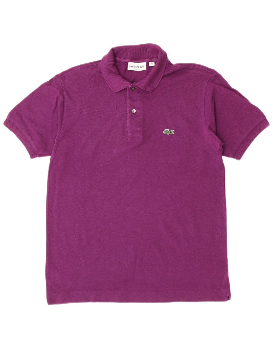 Lacoste Mens Classic Fit Polo Shirt Size 3 Small Purple Cotton