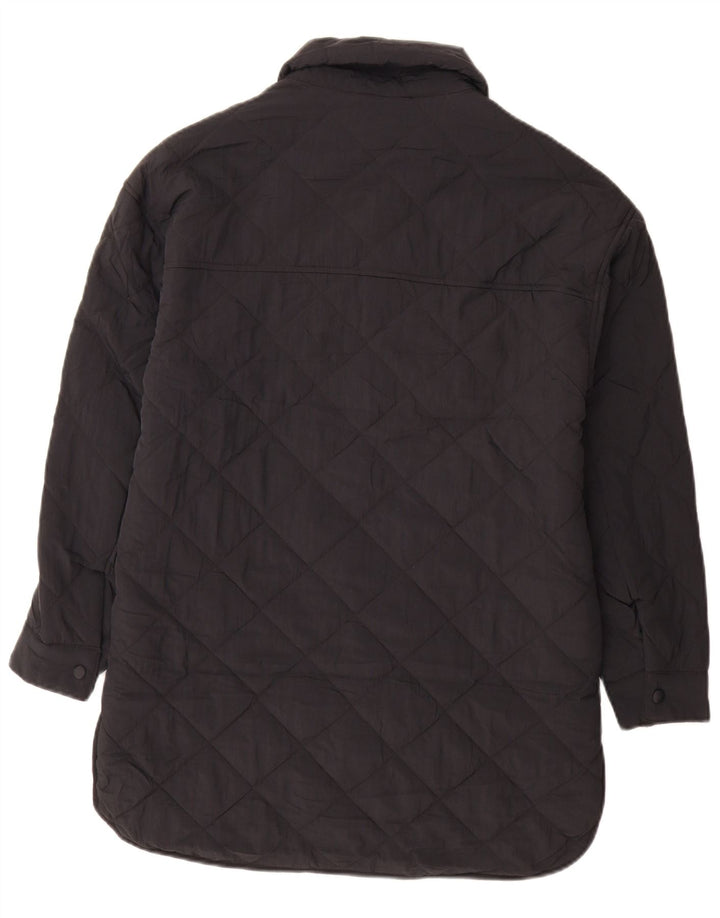 Marks & Spencer Womens Oversized Quilted Padded Coat UK 6 XS Black