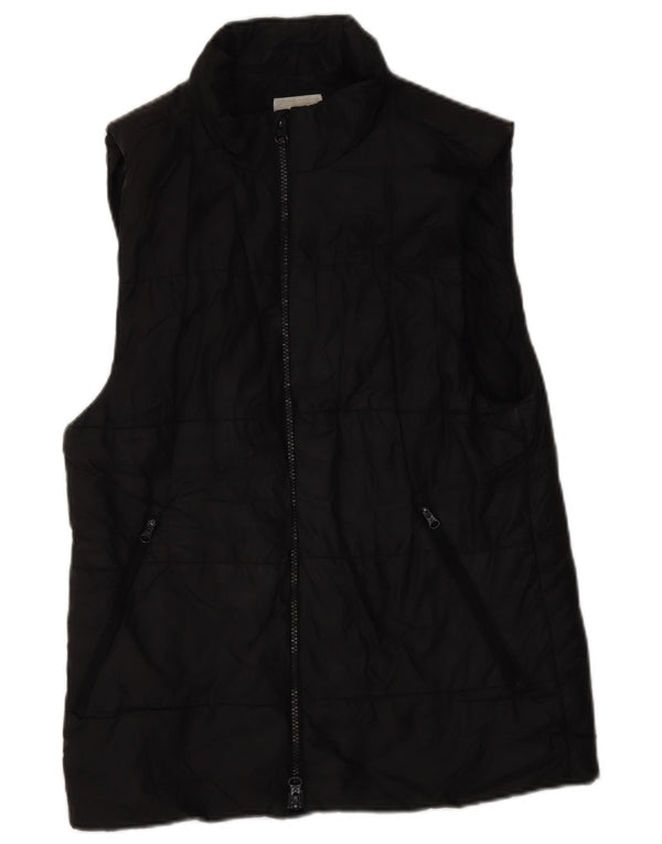 ADIDAS Womens Padded Gilet UK 10 Small Black Polyester