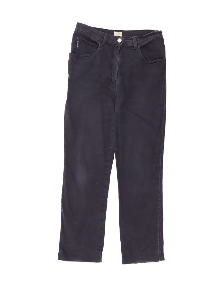 ARMANI Womens Straight Casual Trousers W30 L29 Navy Blue Vintage Armani and Second-Hand Armani from Messina Hembry 