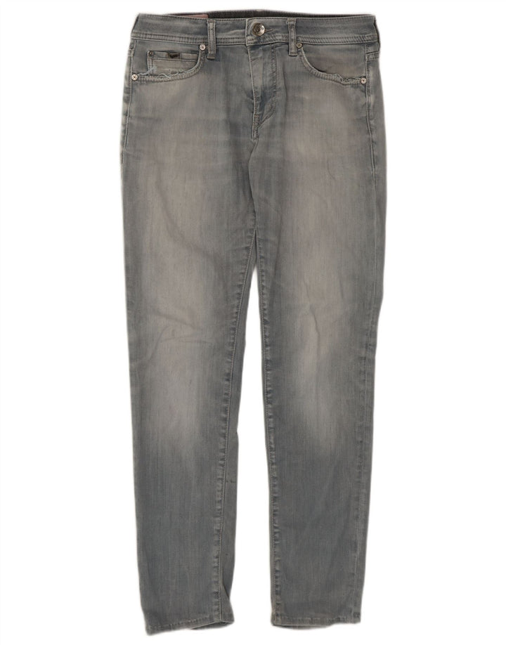 Gas Womens Slim Jeans W32 L29 Grey Cotton
