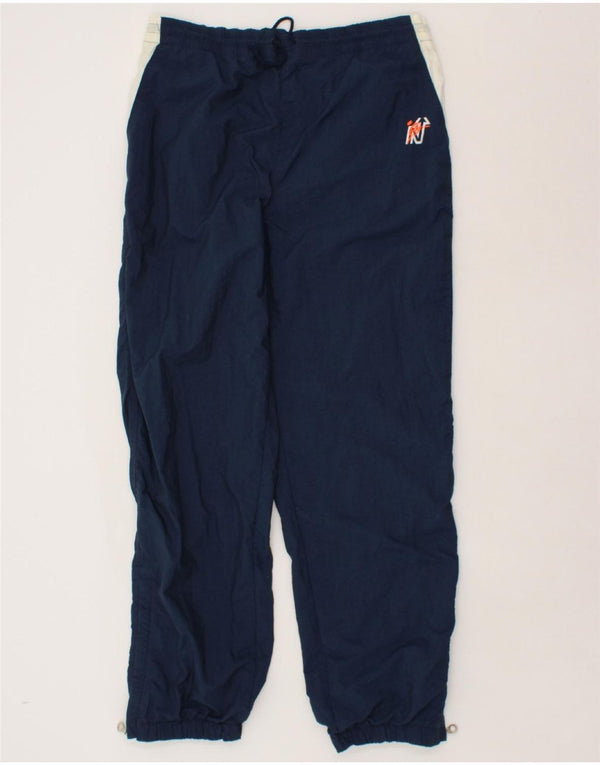 NORDICA Mens Tracksuit Trousers Joggers IT 50 Large Navy Blue Colourblock