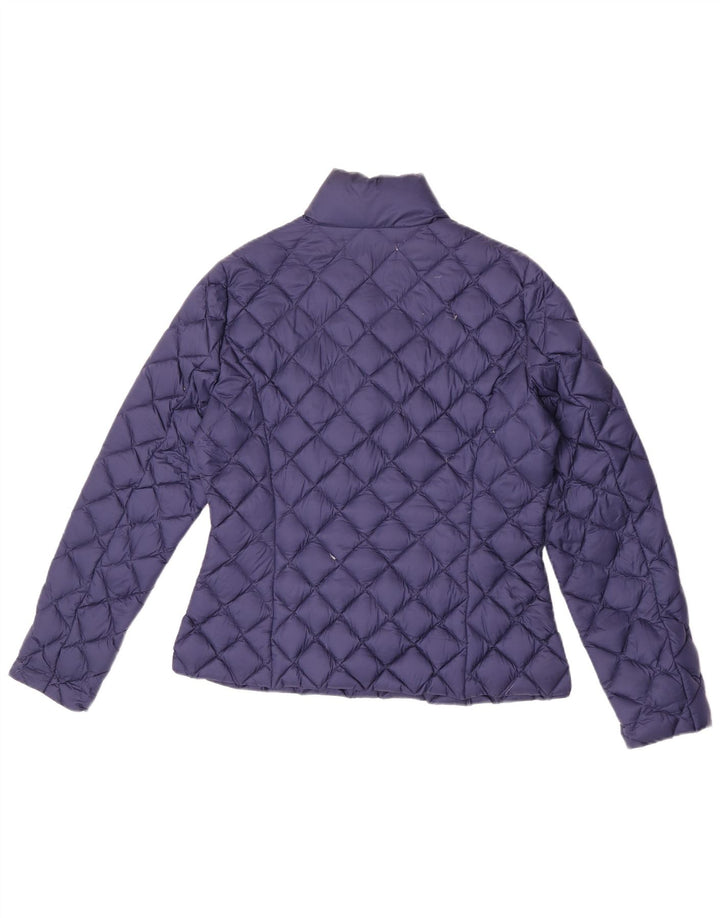 Trussardi Womens Padded Jacket IT 44 Medium Navy Blue Polyamide