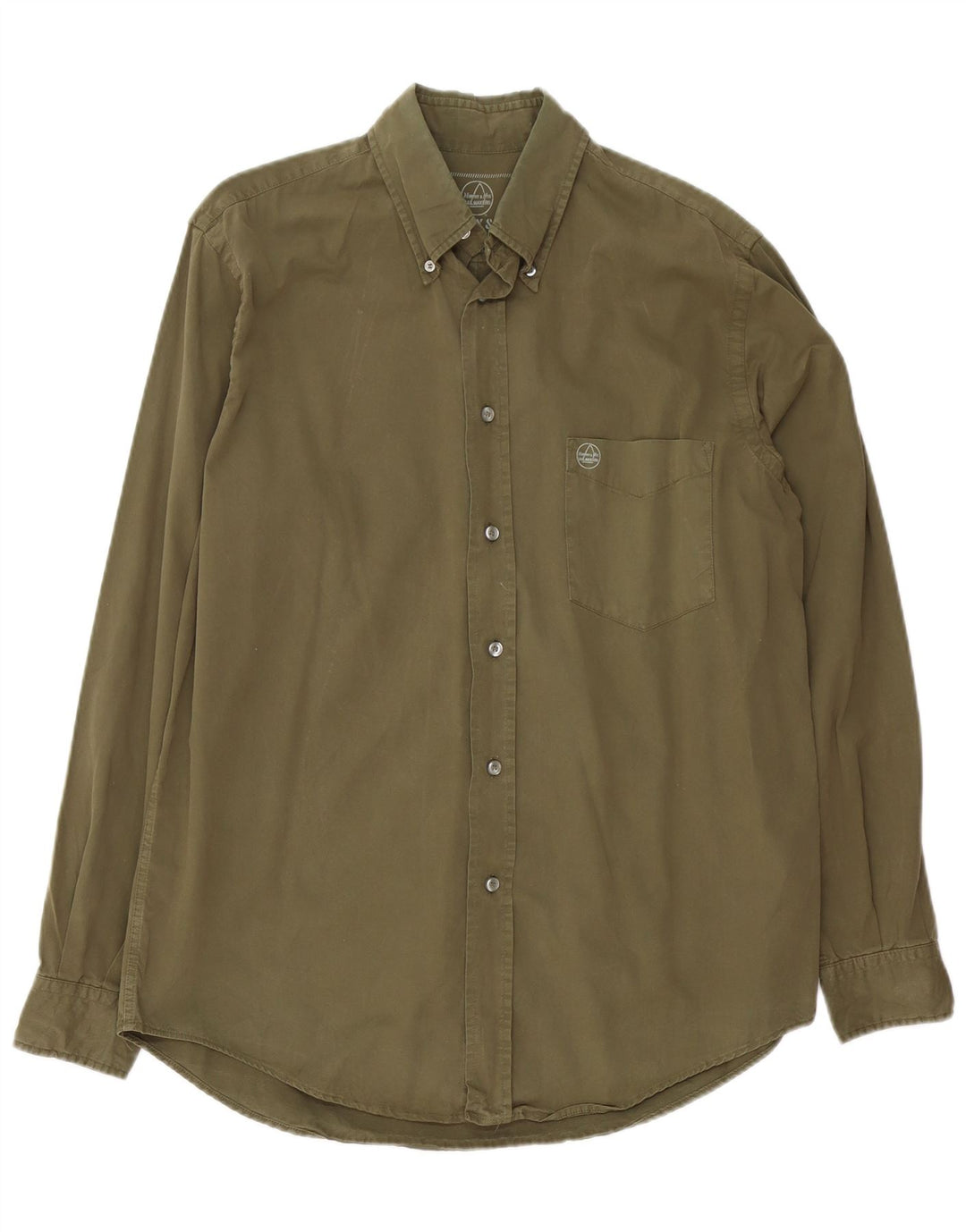 Murphy & Nye Mens Heritage Shirt Medium Khaki Cotton