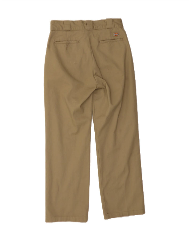 DICKIES Mens Straight Chino Trousers W28 L28 Brown Polyester Vintage Dickies and Second-Hand Dickies from Messina Hembry 