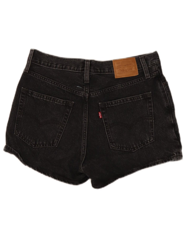 Levi's Womens Denim Shorts W28 Medium Black Cotton