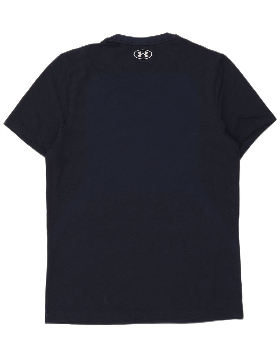 Under Armour Mens T-Shirt Top Large Navy Blue Nylon