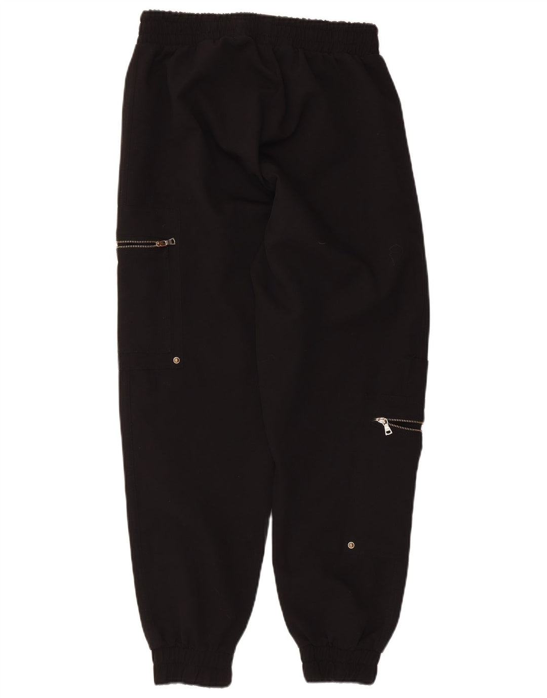 Zara Womens Cargo Tracksuit Trousers Joggers UK 8 Small Black