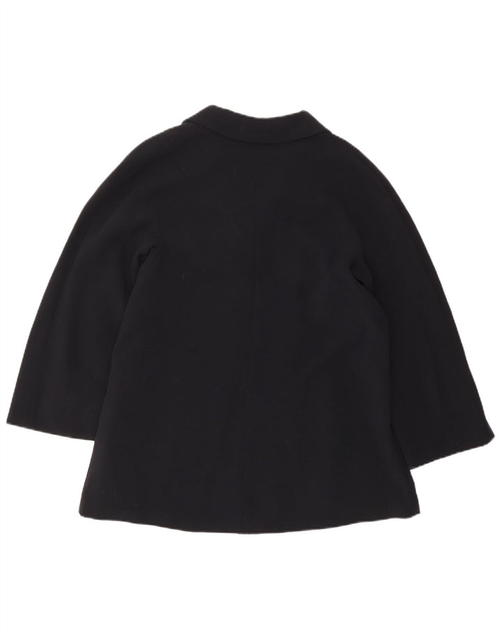 Max Mara Womens 2 Button Blazer Jacket UK 10 Small Navy Blue Wool