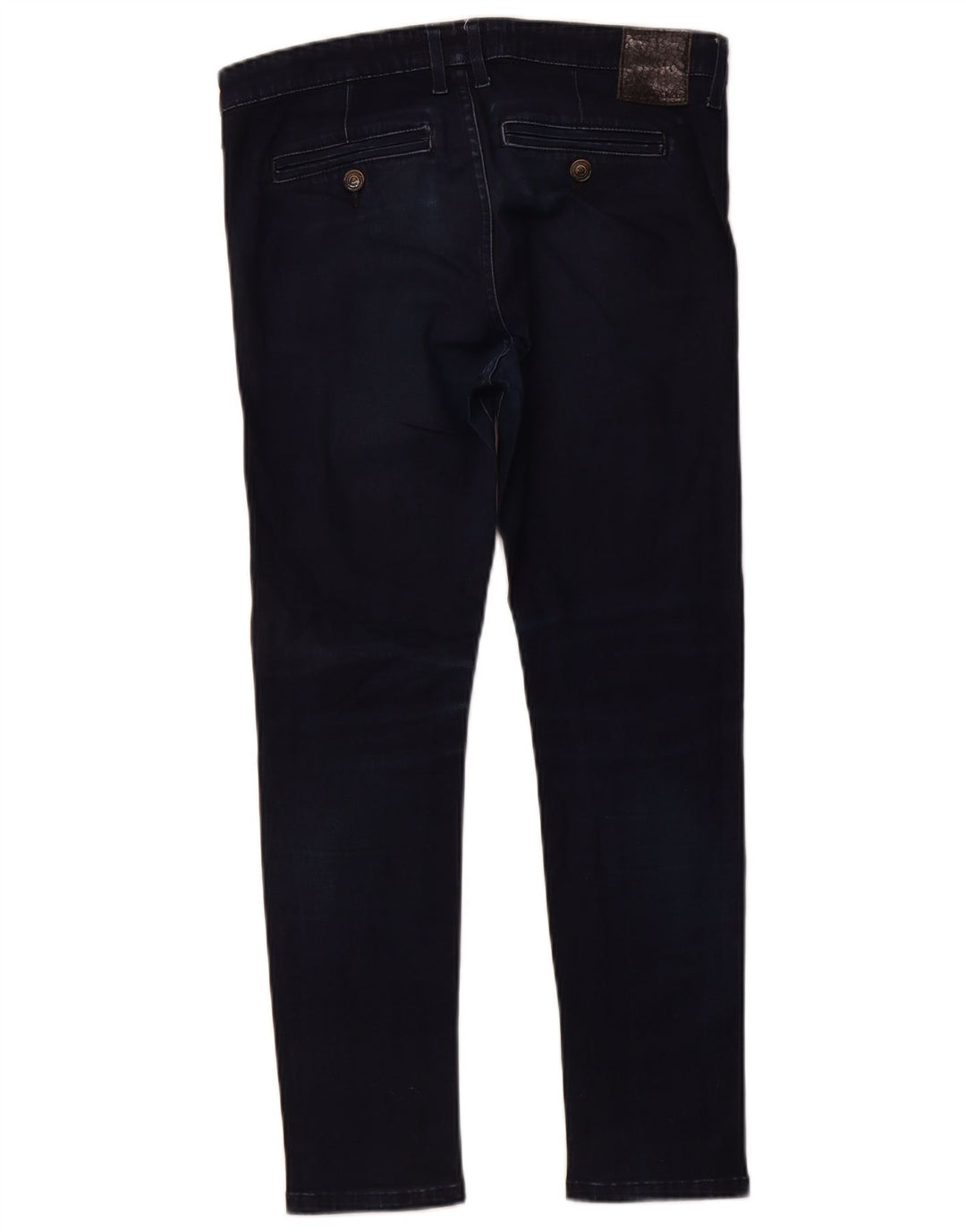 Calvin Klein Womens Slouchy Crop Slim Jeans W26 L25 Navy Blue