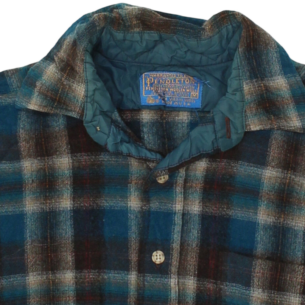 Pendleton Mens Check Plaid Flannel Shirt | Vintage Designer Lumberjack VTG | Vintage Messina Hembry | Thrift | Second-Hand Messina Hembry | Used Clothing | Messina Hembry 
