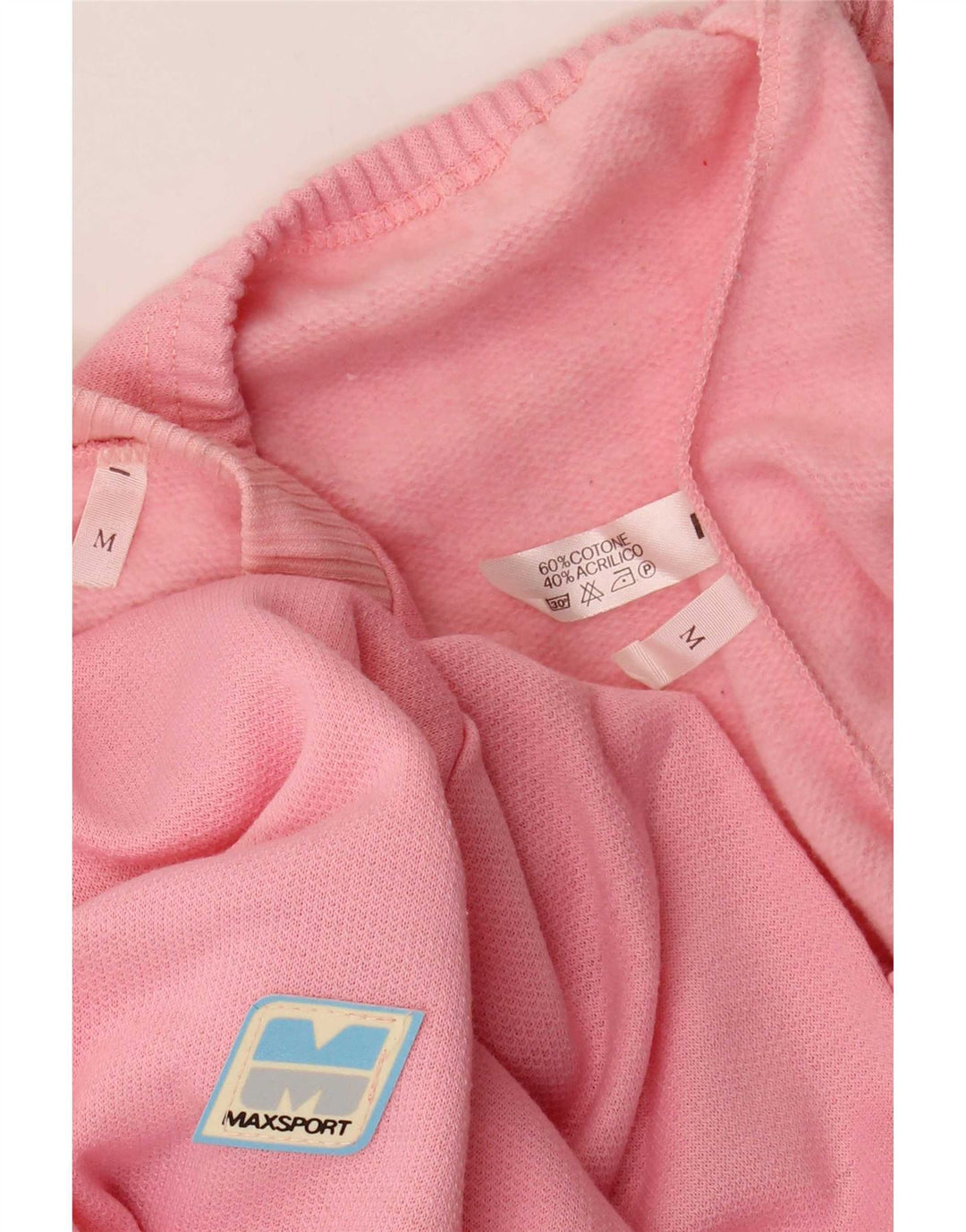 Max Sport Womens Full Tracksuit UK 14 Medium Pink Cotton