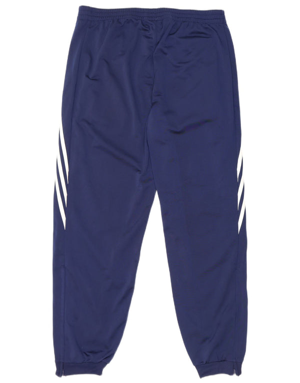 Adidas Mens Tracksuit Trousers Joggers Large  Navy Blue Polyester