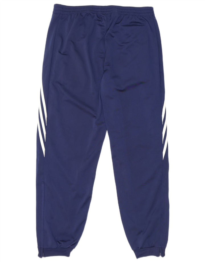 Adidas Mens Tracksuit Trousers Joggers Large  Navy Blue Polyester