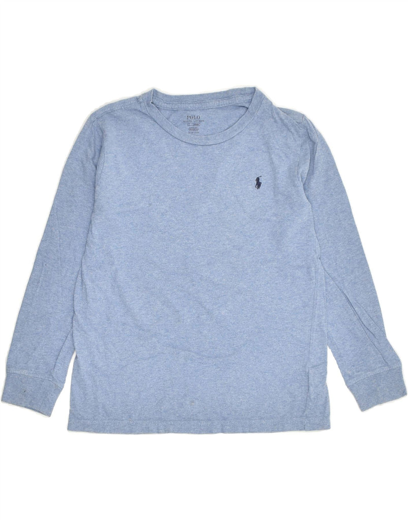 POLO RALPH LAUREN Boys Top Long Sleeve 6-7 Years Blue Cotton | Vintage Polo Ralph Lauren | Thrift | Second-Hand Polo Ralph Lauren | Used Clothing | Messina Hembry 