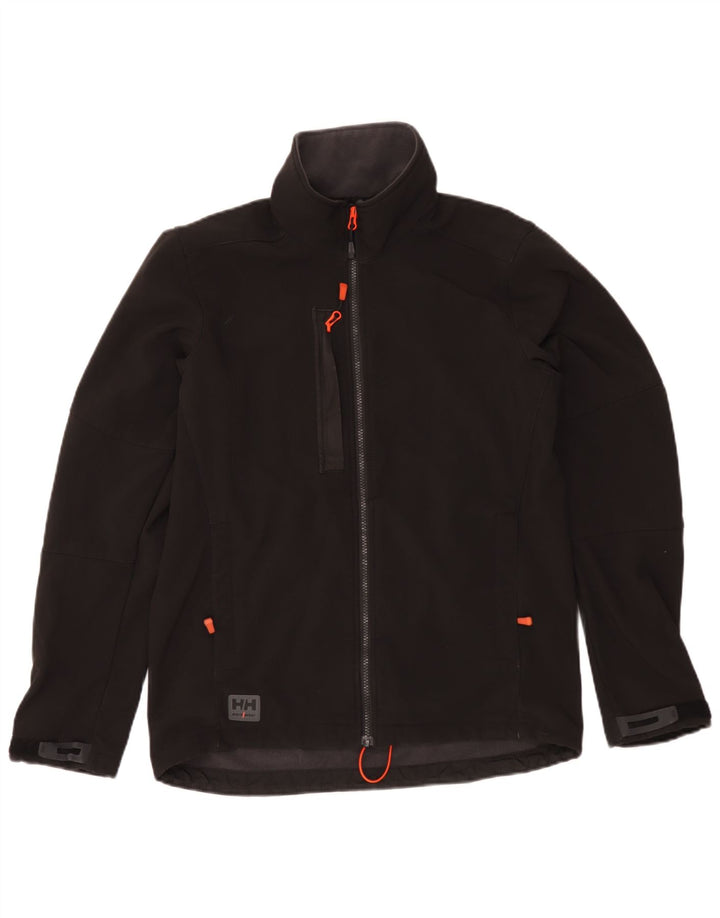 Helly Hansen Mens Windbreaker Jacket UK 38 Medium Black Polyester