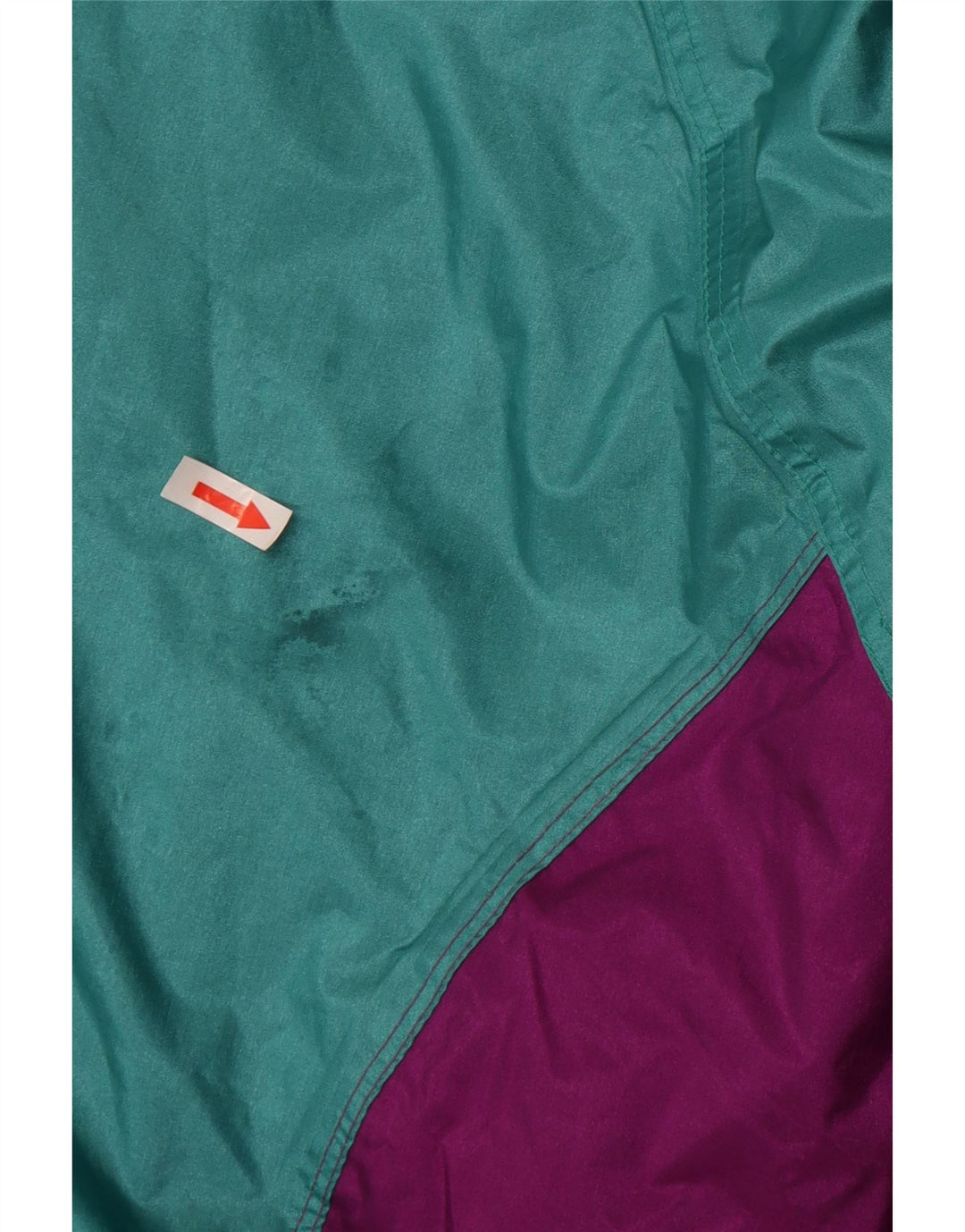 Vintage Mens Rain Jacket UK 44 2XL Purple Colourblock Nylon
