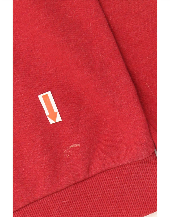Superdry Mens Graphic Hoodie Jumper Medium Red Cotton
