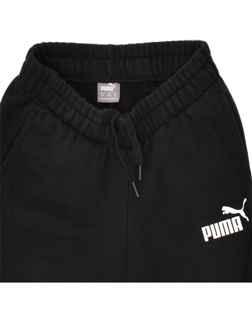 PUMA Boys Tracksuit Trousers Joggers 9-10 Years Black | Vintage Puma | Thrift | Second-Hand Puma | Used Clothing | Messina Hembry 