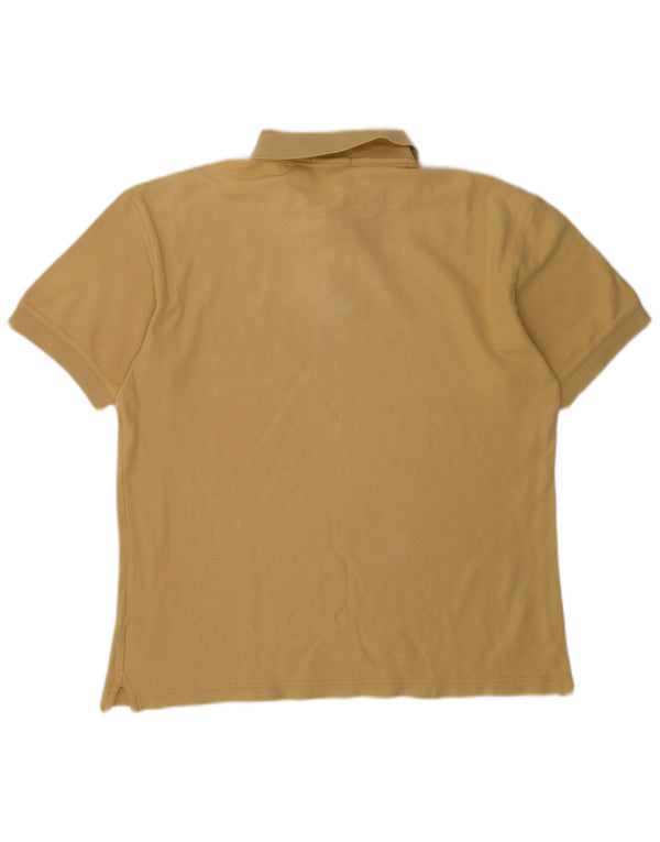 Fila Mens Polo Shirt IT 52 Large Beige Cotton