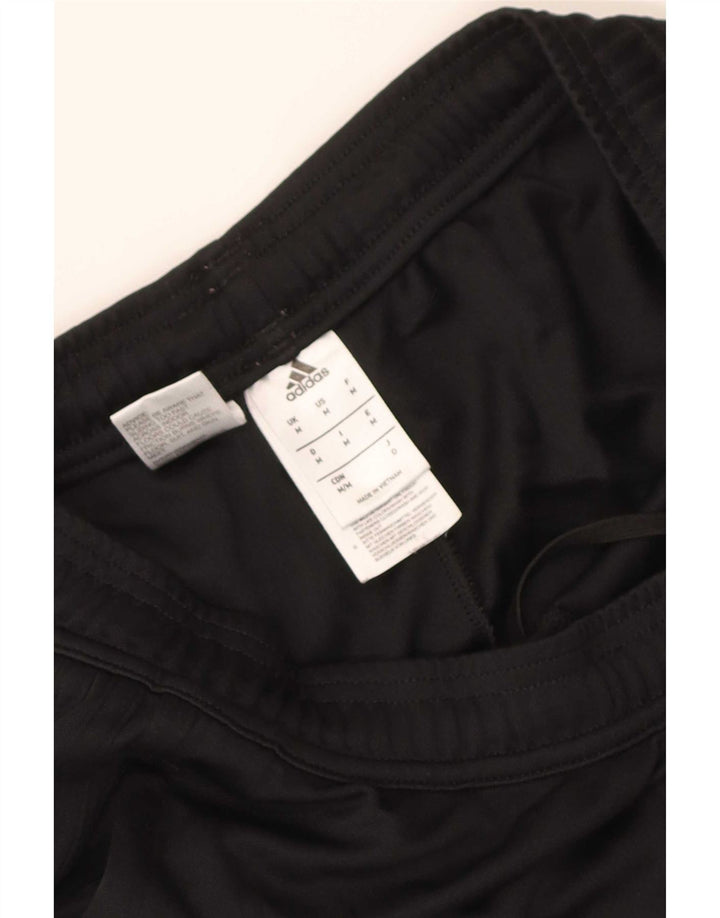 Adidas Mens Tracksuit Trousers Medium Black Polyester