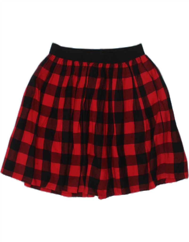 GAP Girls Regular Fit Flared Skirt 10-11 Years Large  W23  Red Check | Vintage Gap | Thrift | Second-Hand Gap | Used Clothing | Messina Hembry 