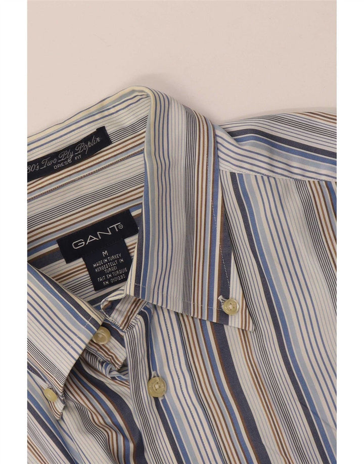 Gant Mens Shirt Medium Multicoloured Striped Cotton