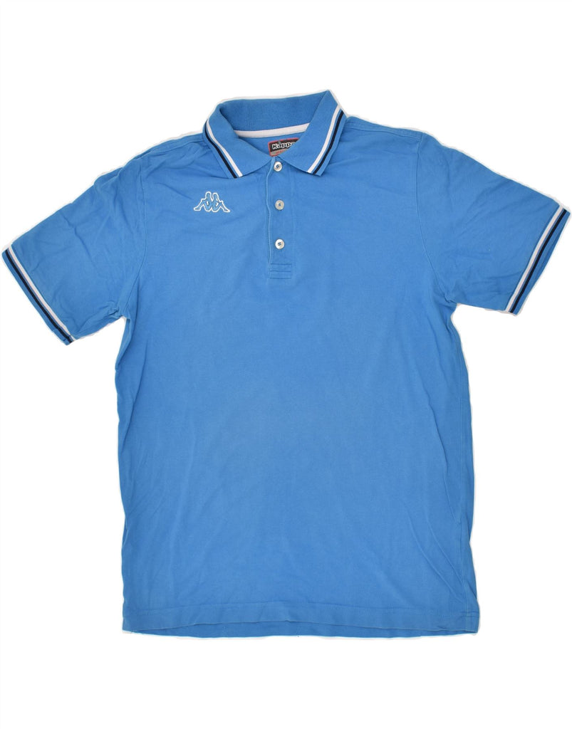 KAPPA Mens Polo Shirt Medium Blue Cotton | Vintage Kappa | Thrift | Second-Hand Kappa | Used Clothing | Messina Hembry 