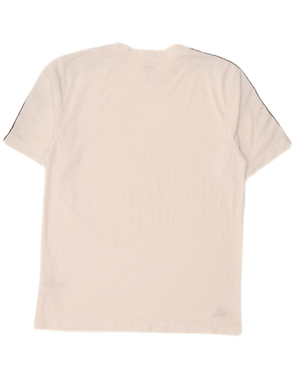 Adidas Mens Climalite T-Shirt Top Large White Polyester