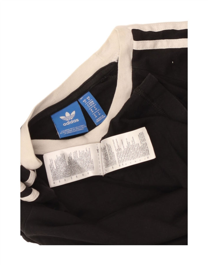 Adidas Mens T-Shirt Top Medium Black Cotton