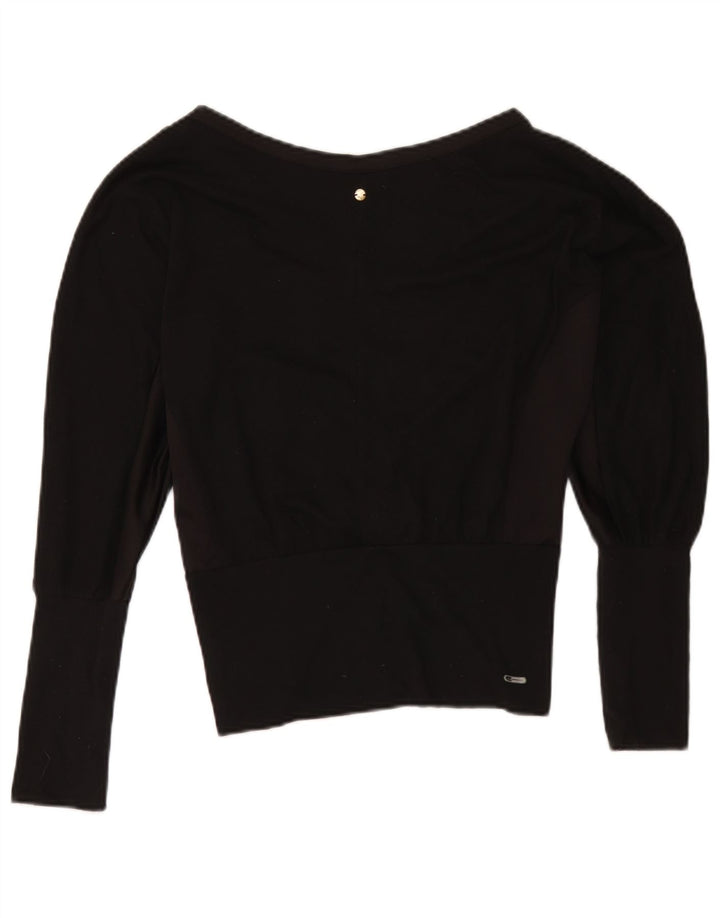 Puma Womens Oversized Top Long Sleeve UK 10 Small Black