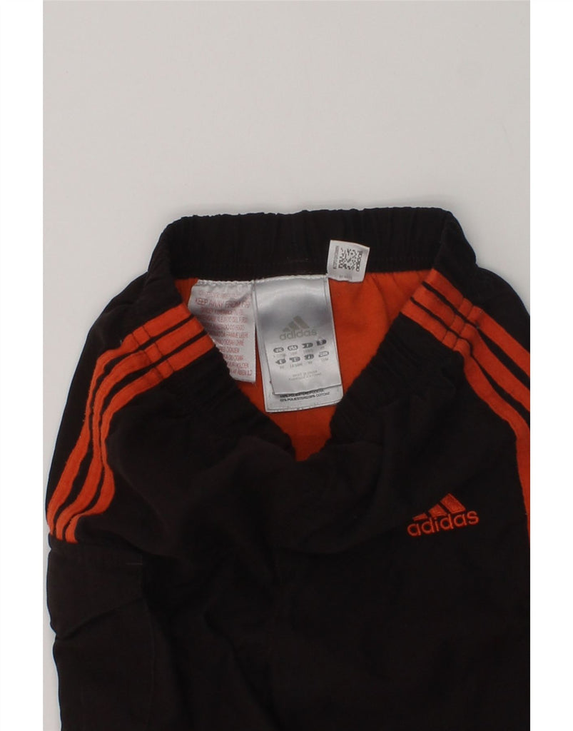 ADIDAS Baby Boys Tracksuit Trousers 9-12 Months Brown Polyester | Vintage Adidas | Thrift | Second-Hand Adidas | Used Clothing | Messina Hembry 