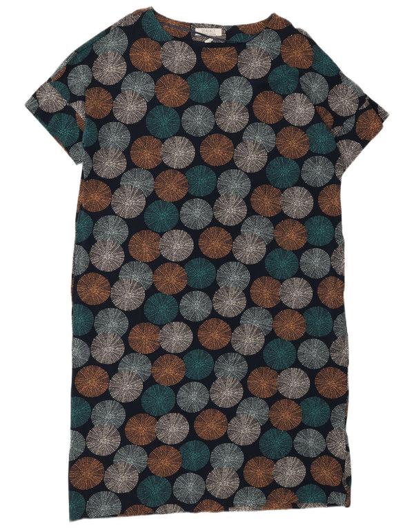 Seasalt Womens Shift Dress UK 20 2XL Navy Blue Geometric Cotton