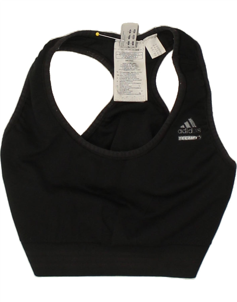 ADIDAS Womens Climacool Sport Bra Top UK 8 Small Black Polyester Vintage Adidas and Second-Hand Adidas from Messina Hembry 